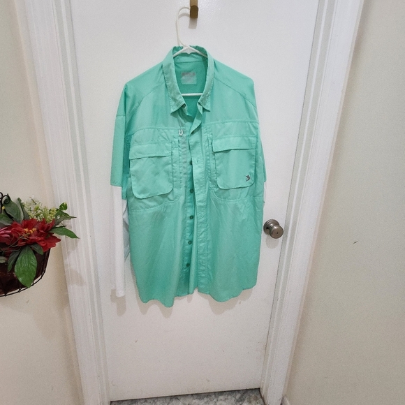 Reel legends Long Sleeve Performance Tech Vented UPF  Sun Protection - Picture 5 of 12